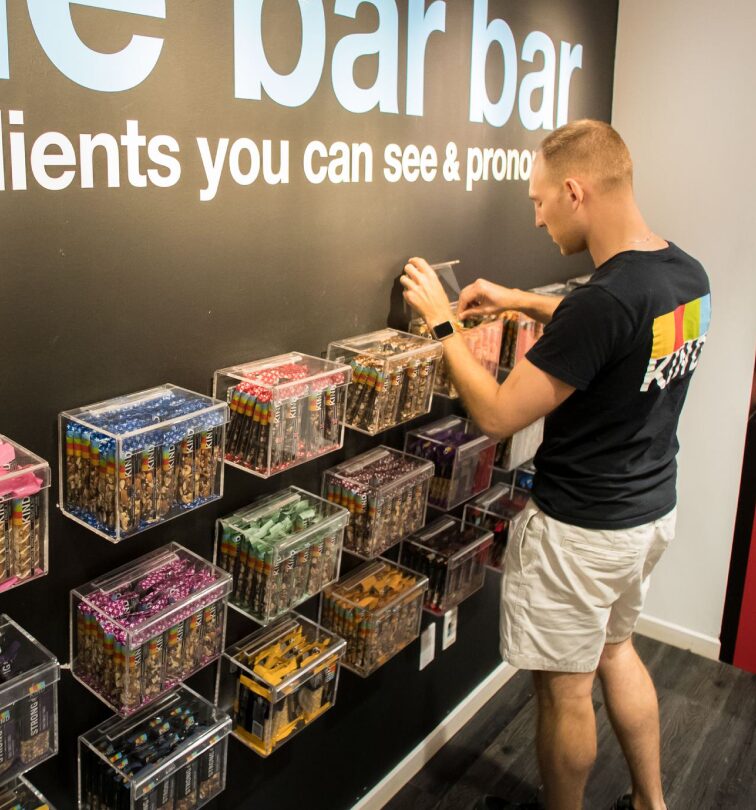 FOTS field sales representatives working with an independent retailer at the shelf